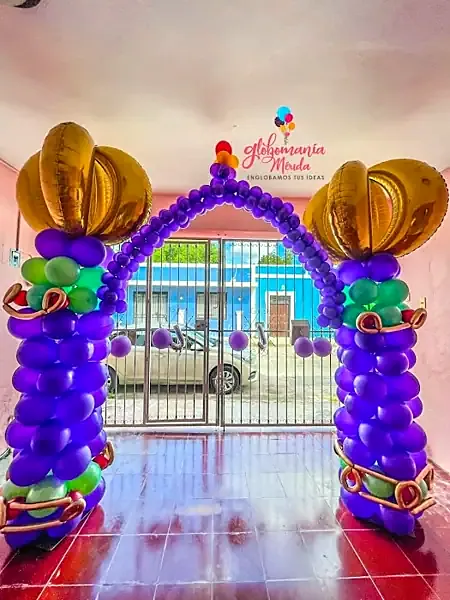 Arco de globos de globomania Mérida en Mérida