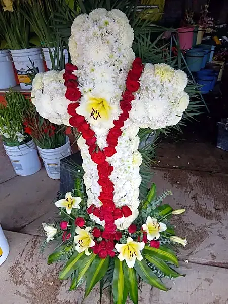 Decoración de bautizo de Floreria San Jose en Tarandacuao
