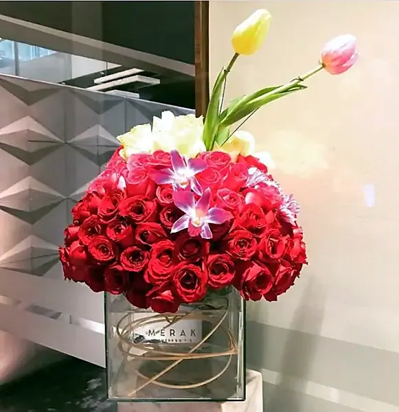 Centro de mesa de Florería Coyoacán | MERAK Arte Floral - Boutique de Arreglos Florales a Domicilio CDMX en Benito Juárez