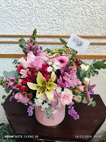 Centro de mesa de Verbena Boutique Floral en San Luis Potosí