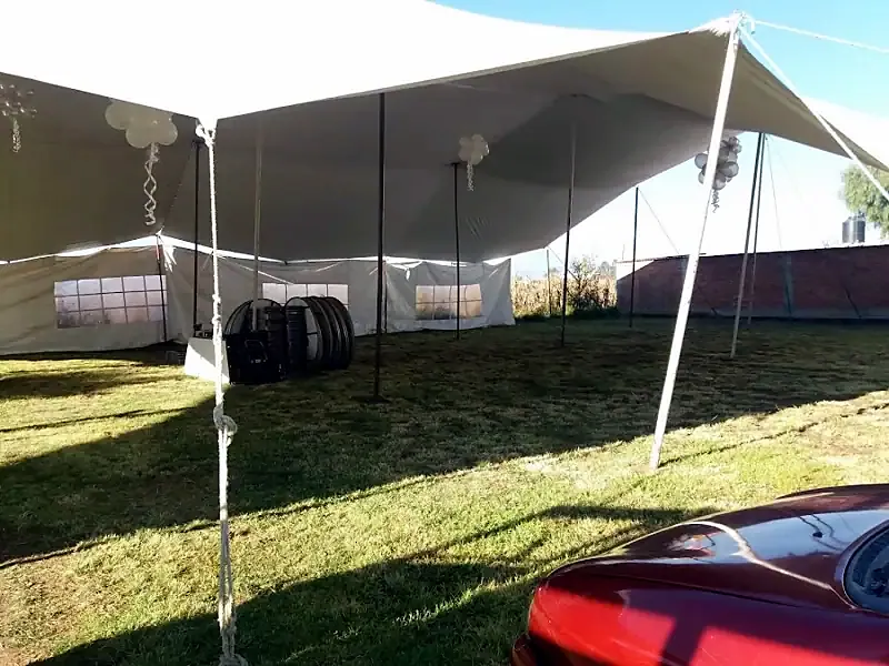 Carpa para evento de A en Puebla