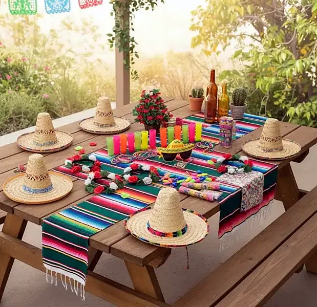 Decoración mexicana de Hora loca la gran 13 en Bogotá