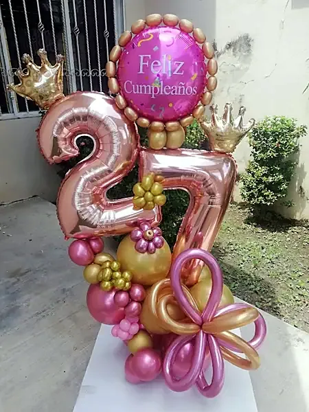 Globos de números de DecoraTiva en Tonalá