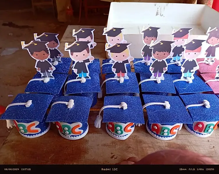 Decoración de graduación de Piñateria Mis tres bendiciones en Hocaba