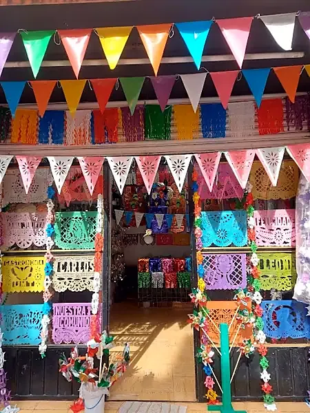 Decoración mexicana de Bonito Papel en Chiautempan