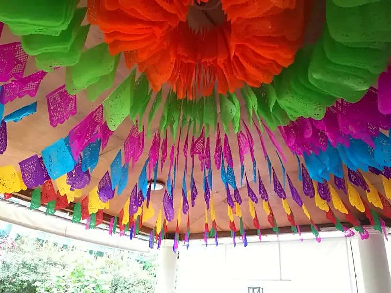 Decoración mexicana de Jardin el huaje en Oaxaca