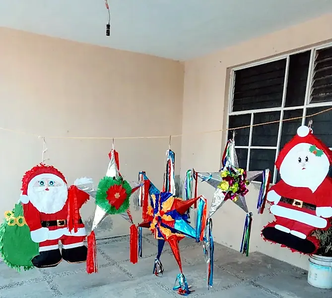 Decoración de posada de Piñatas en fábricacion el campanario en Guadalajara