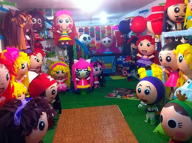 Decoración de cumpleaños infantil de Piñatas Cabezonas, La Partie en Ecatepec de Morelos